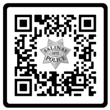 Salinas Police Department QR Code Transparent